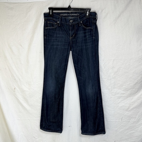 Citizens of Humanity Dita Petite Bootcut Dark Wash Jean - Size 27 - Picture 3 of 15